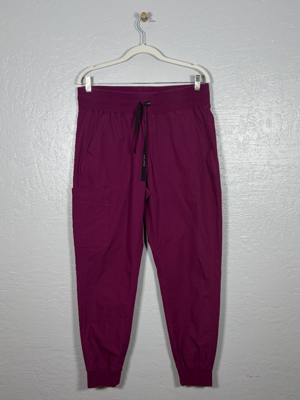 Carhartt Force Women L Wine Maroon Essential Jogger Scrub Pants Medical Nurse